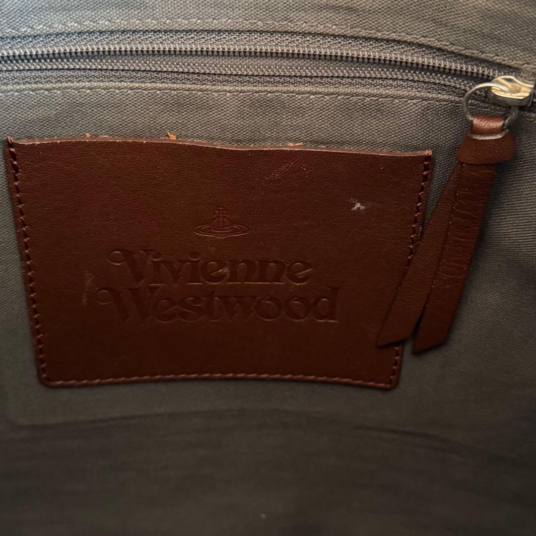 ヴィヴィアンウエストウッド　リュック　アーサー　オーブ　大容量　レザー　ブラウン