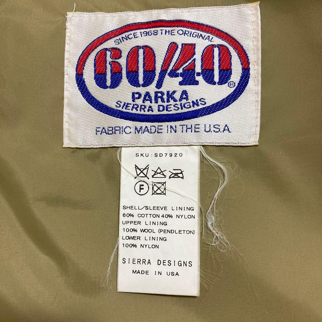 SIERRA DESIGNS 40周年限定モデル 60/40 マウンテンパーカー