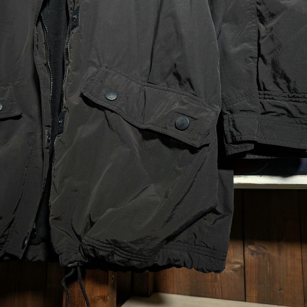 90s　Eddie Bauer　ブラックシェル　モンスターパーカー　ドローコード