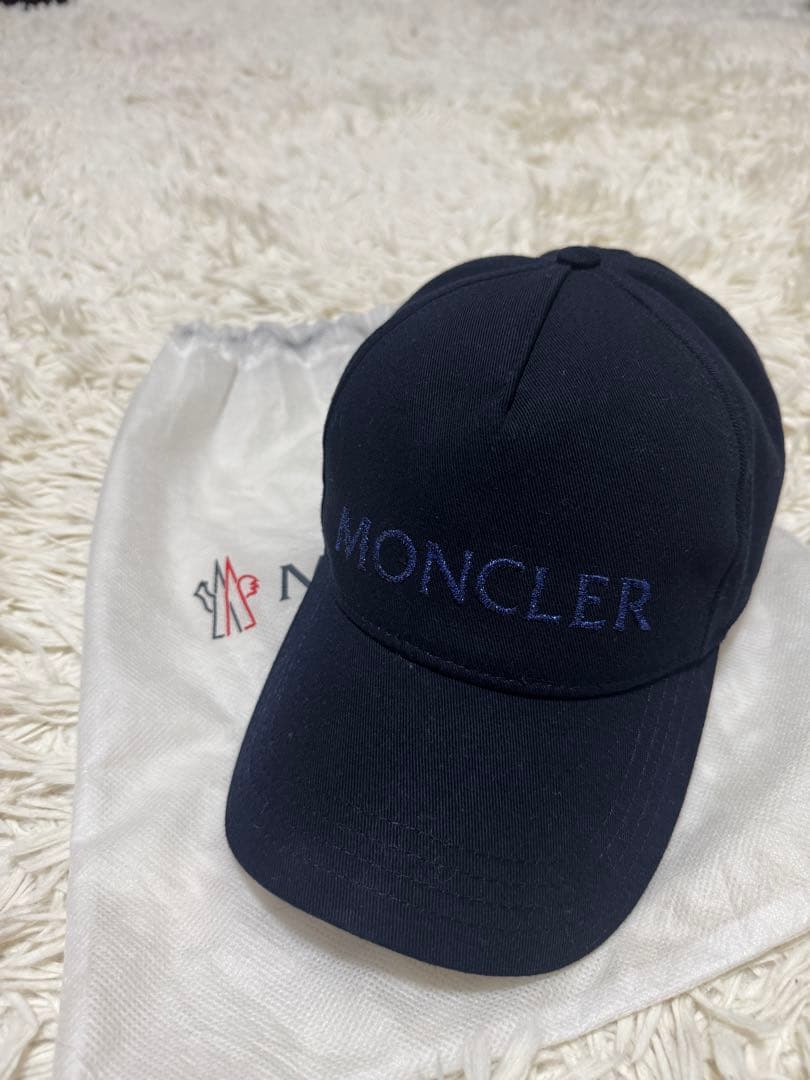 ⭐︎正規品⭐︎美品⭐︎MONCLER ネイビー ベースボールキャップ
