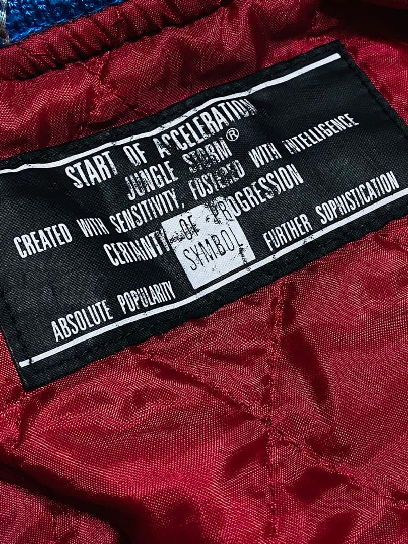 JUNGLE STORM 日本 スカジャン unisex サテン vintage