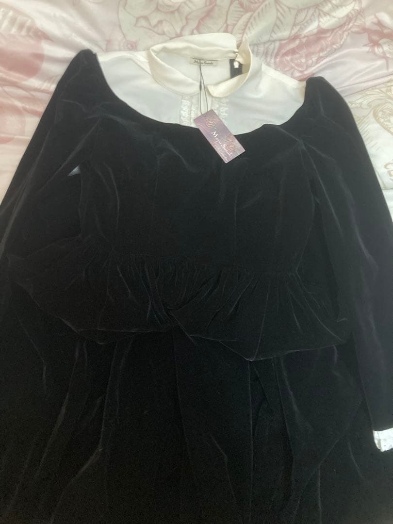 Mayo suzuki Black museé dress ワンピース ブラック