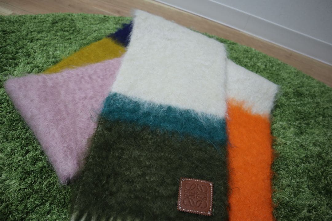 LOEWE モヘヤ　マフラー　モヘア　ロエベ さストール　スカーフ　メンズ