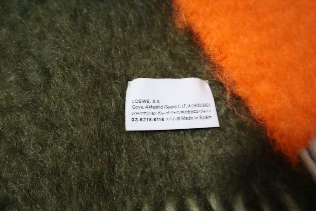 LOEWE モヘヤ　マフラー　モヘア　ロエベ さストール　スカーフ　メンズ