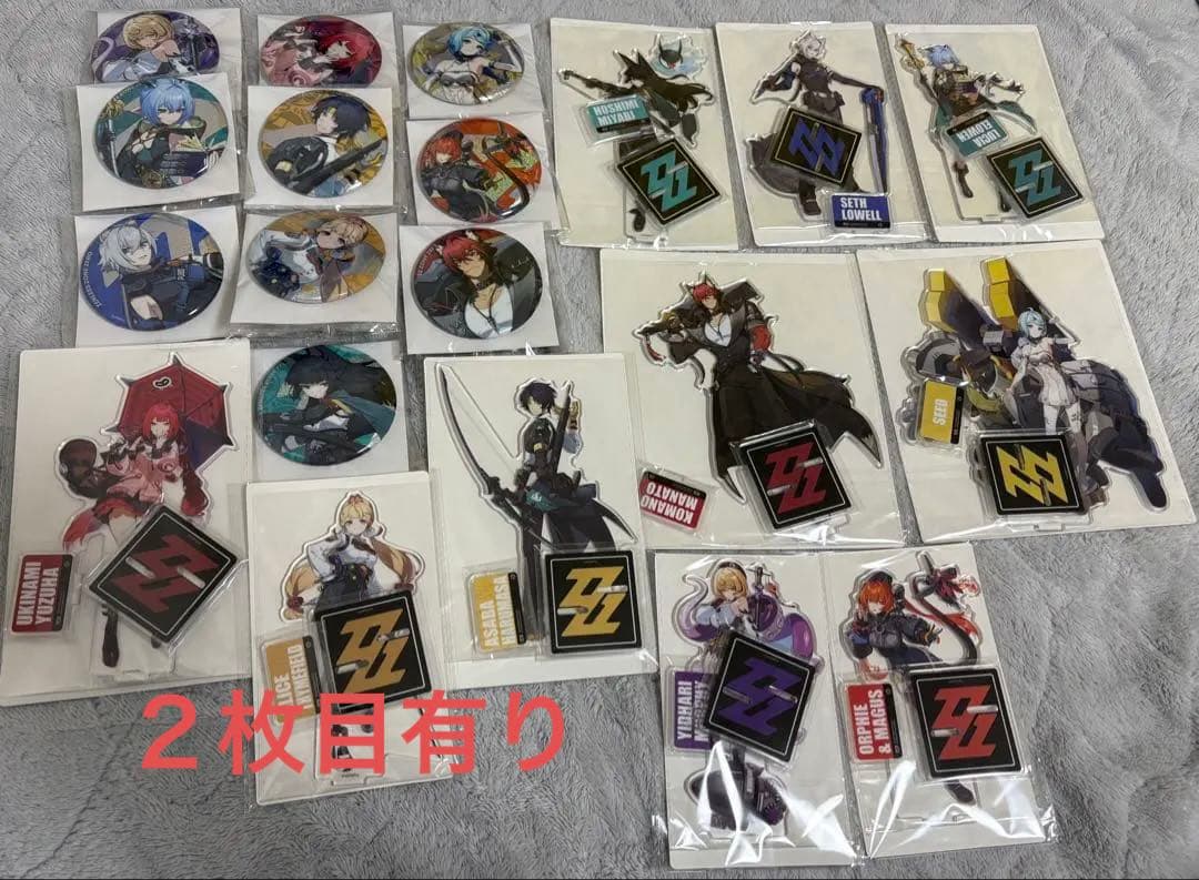 ゼンゼロ gigo限定 アクスタ 缶バッジ コンプセット