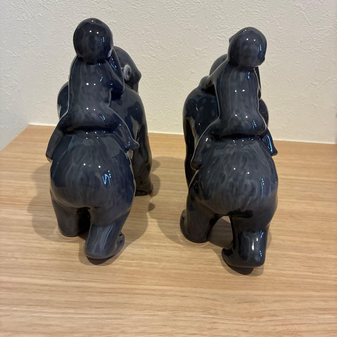   ロイヤルコペンハーゲン　ゴリラの親子　2個