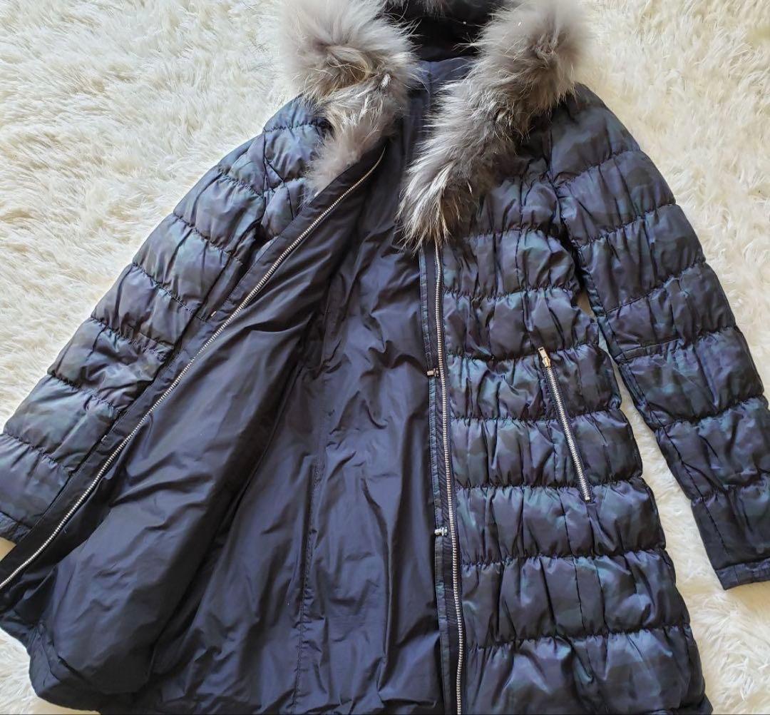 着回し抜群●KTキヨコタカセ　ダウンコート　ファー着脱可　リバーシブル　11号