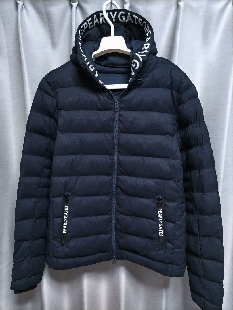 美品　パーリーゲイツ　中綿　パーカー　ネイビー