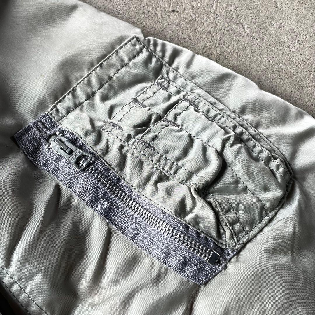 90s アルファ MA-1 flight bomber jacket シルバー