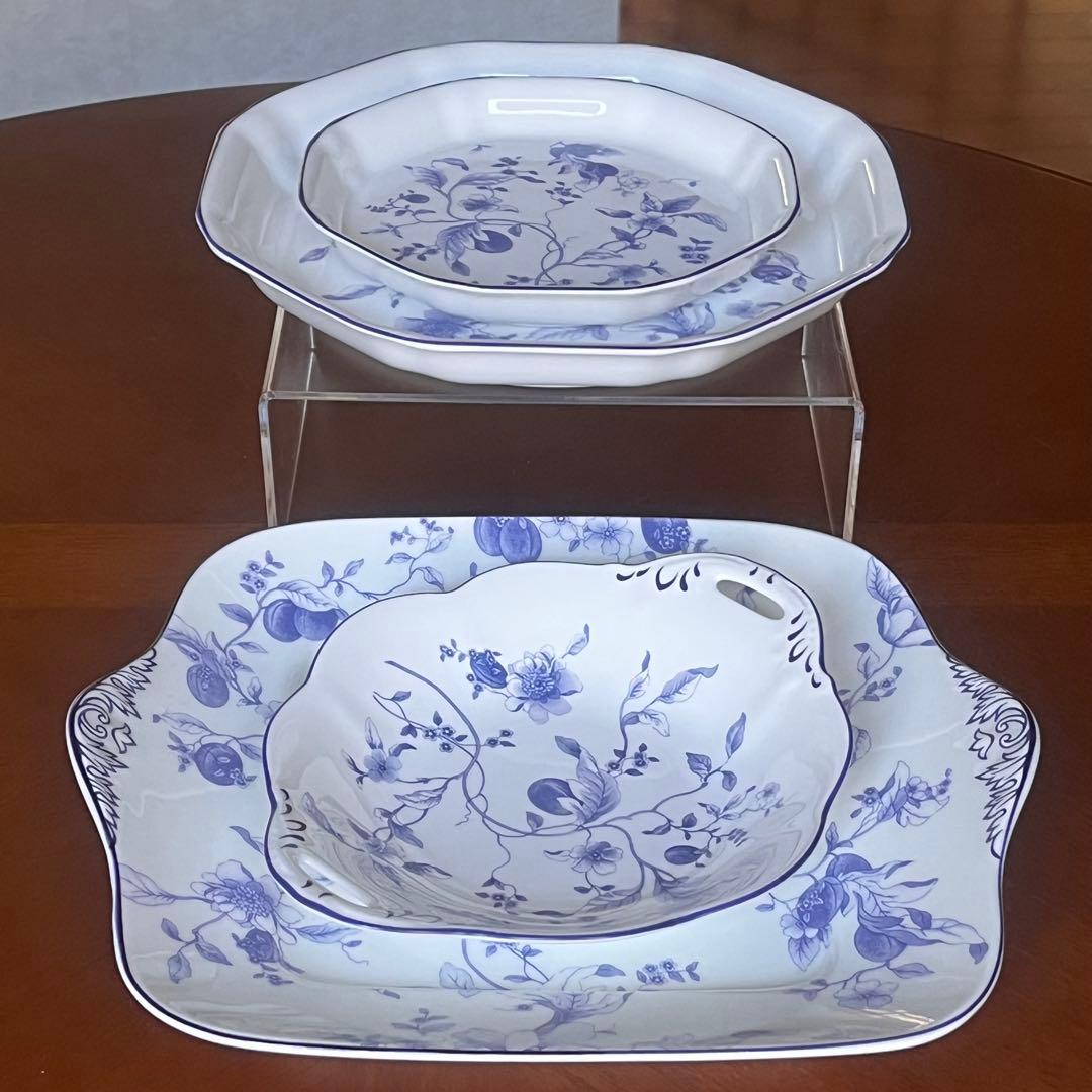 【美品】ウェッジウッド★ブループラム★記念ロゴ　おまとめ4点