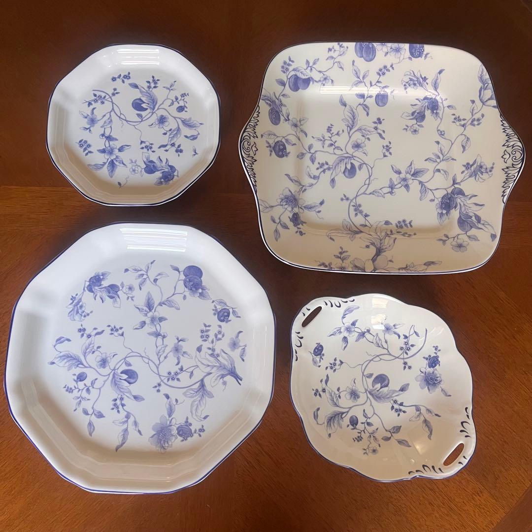 【美品】ウェッジウッド★ブループラム★記念ロゴ　おまとめ4点