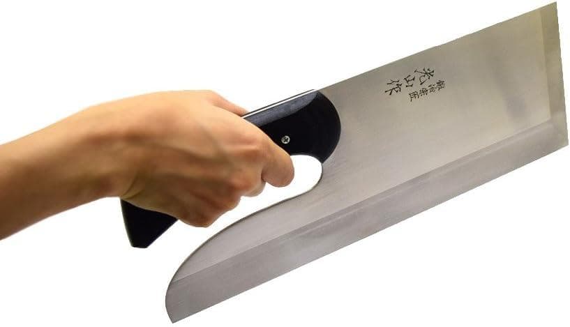 【新品・未開封】高級ステンレス鋼 そば・麺切包丁 刃渡330mm 鍛冶宗匠光山作