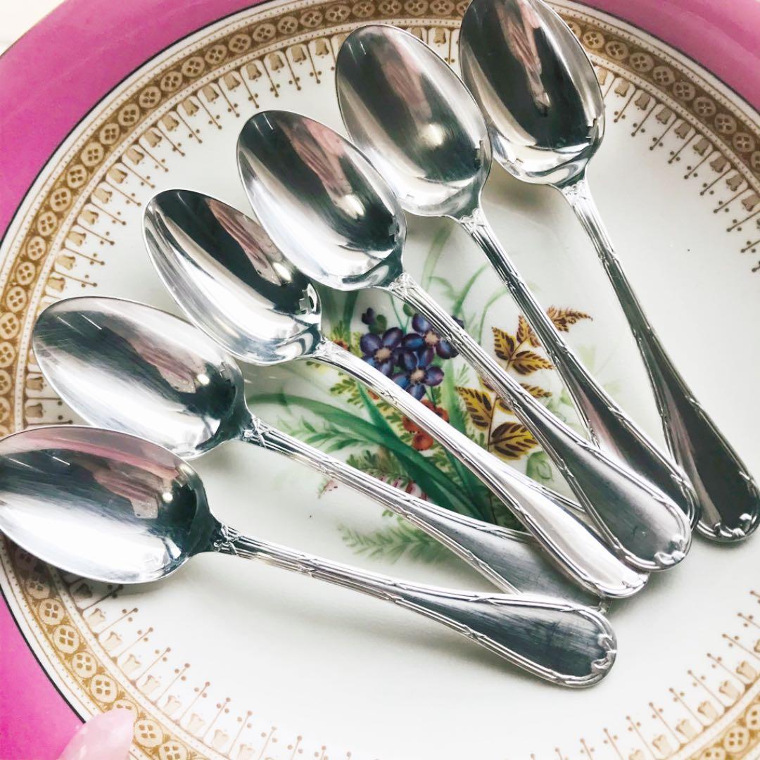 クリストフ　純銀P リュバン　コーヒースプーン　６本セット