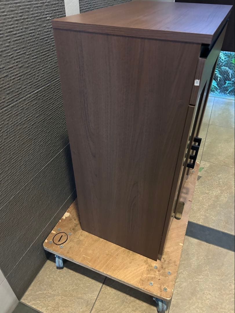 ニトリ　キャビネット　フォルムN SK9060D ブラウン　食器棚