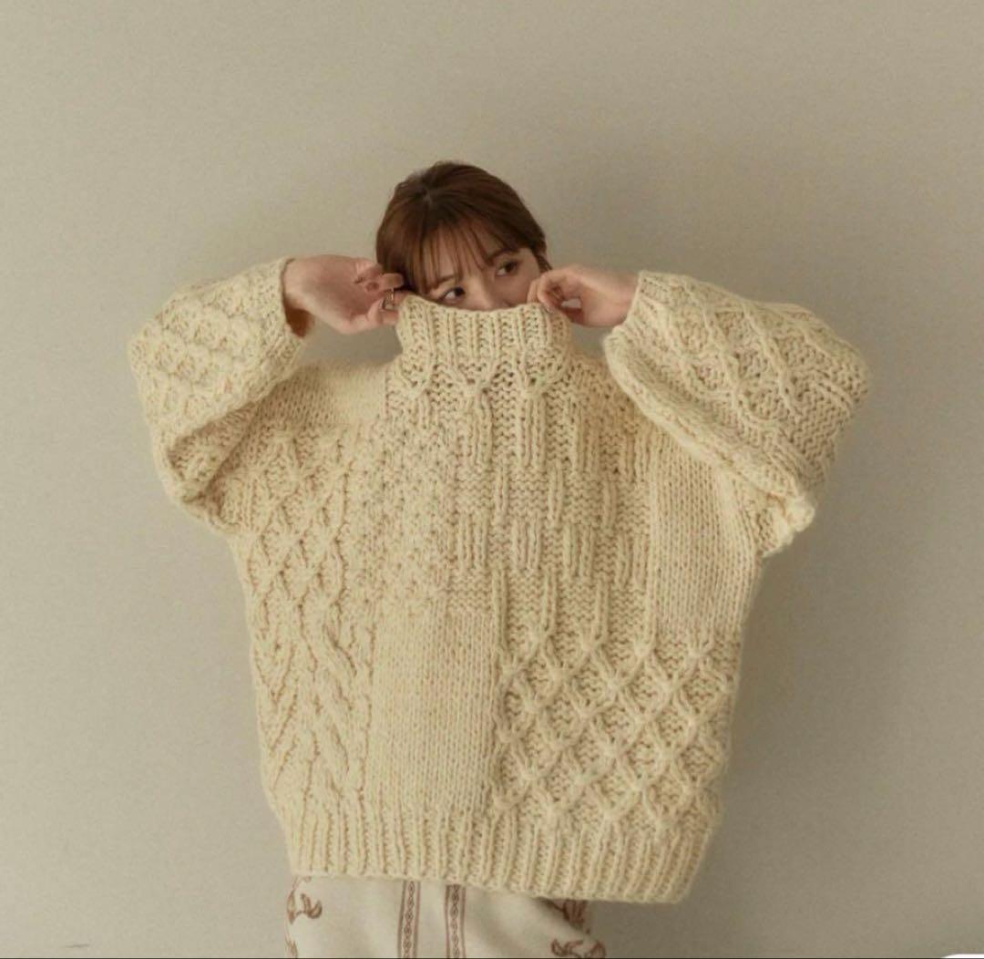 Eaphi HAND DESIGN OVER KNIT ニット