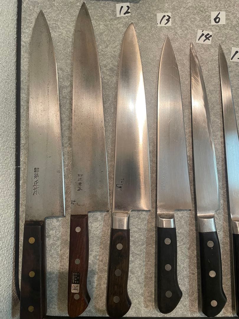 包丁　魚屋引退20本セット売り　希望価格コメントで正本　杉本　有次　正明　牛刀