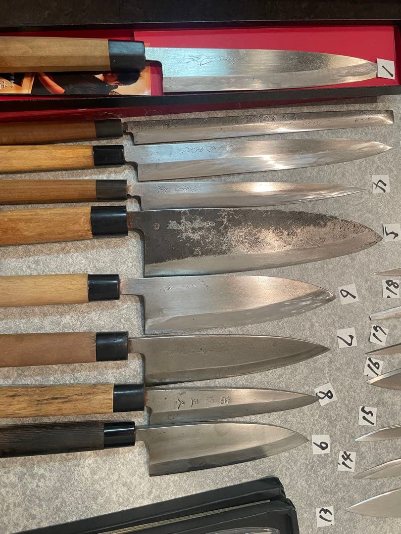 包丁　魚屋引退20本セット売り　希望価格コメントで正本　杉本　有次　正明　牛刀