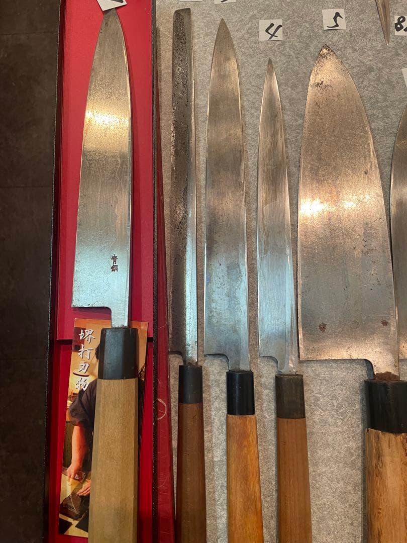 包丁　魚屋引退20本セット売り　希望価格コメントで正本　杉本　有次　正明　牛刀