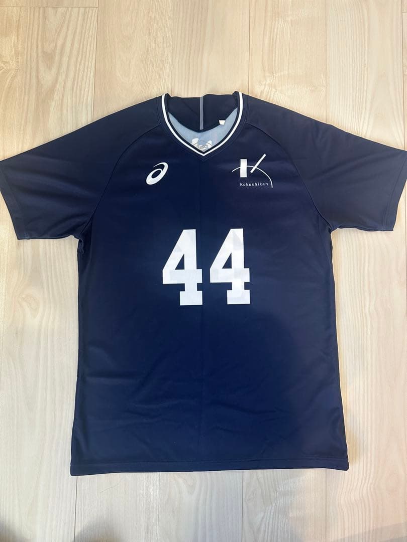 国士舘大学　バレーボール　ユニホーム 44番　ネイビー
