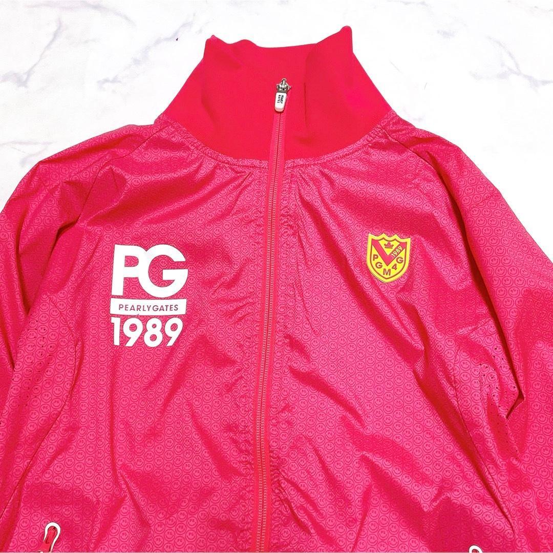 パーリーゲイツ ジップジャケットブルゾン フルジップ PGロゴ ワッペン M