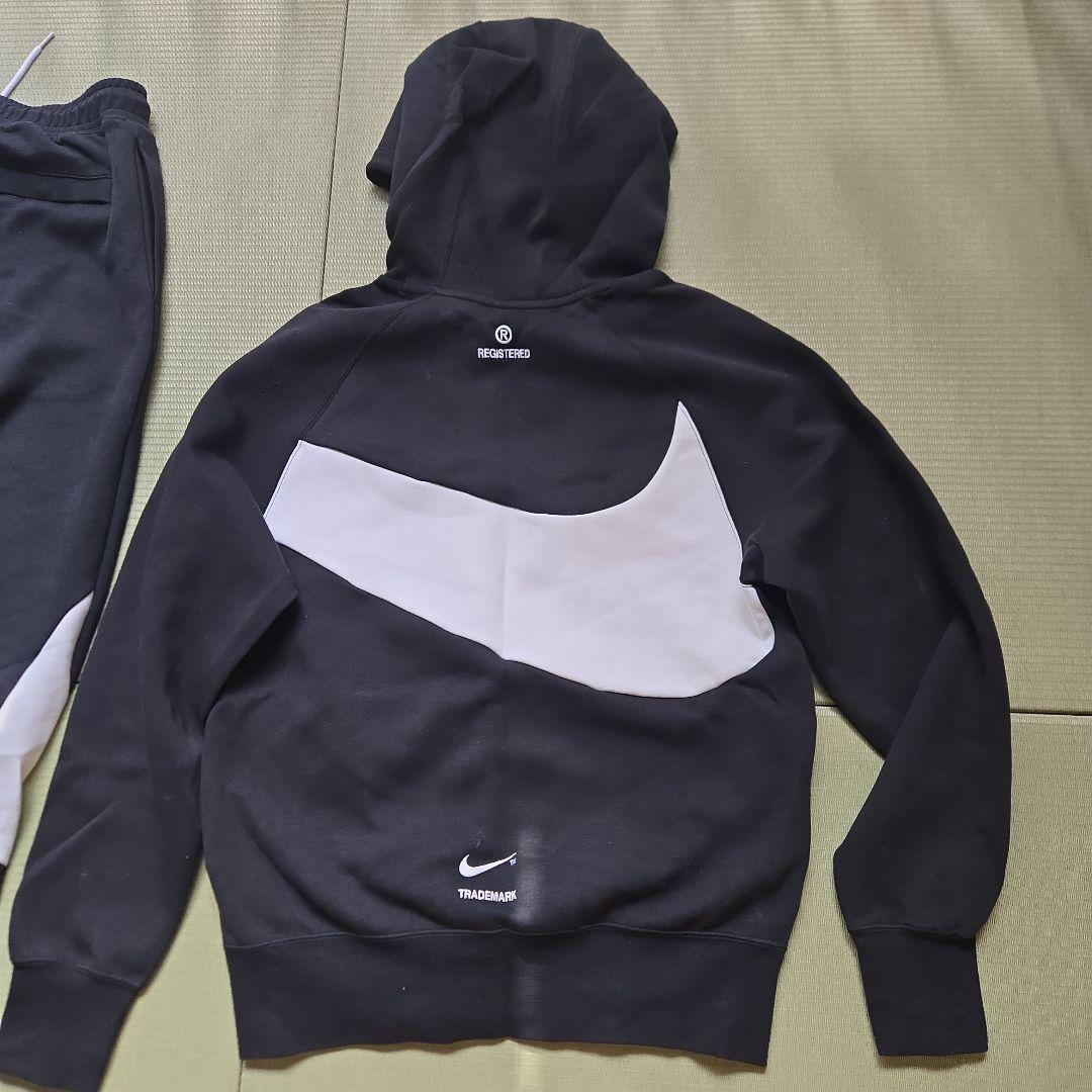綺麗！Nike ジャージ上下セットアップ ブラック/ホワイト　M