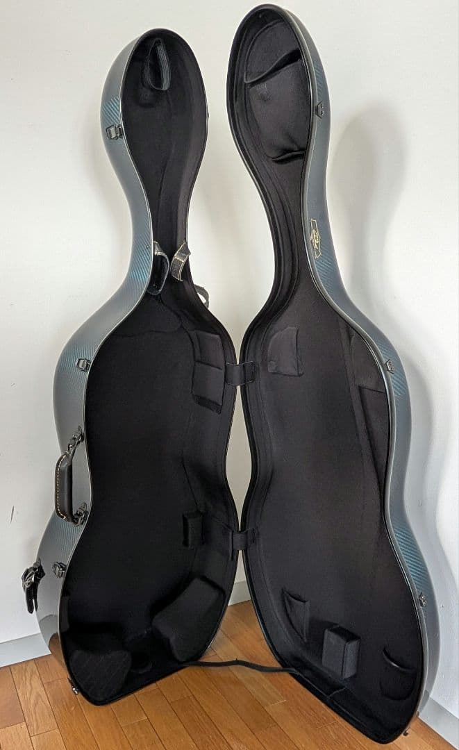 チェロ用ハードケース【HIMA】カーボンマスター青