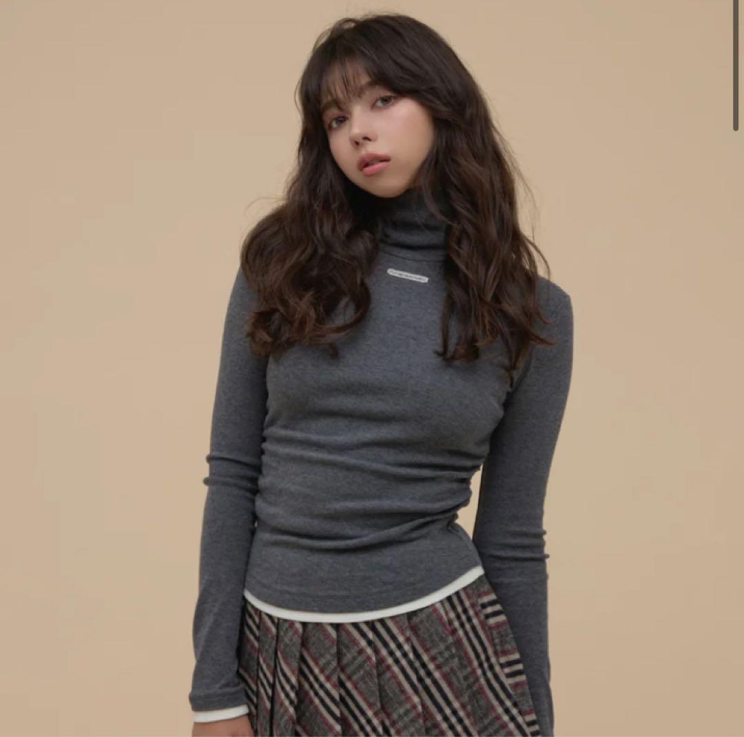 トップス Ava layered tops gray andmary