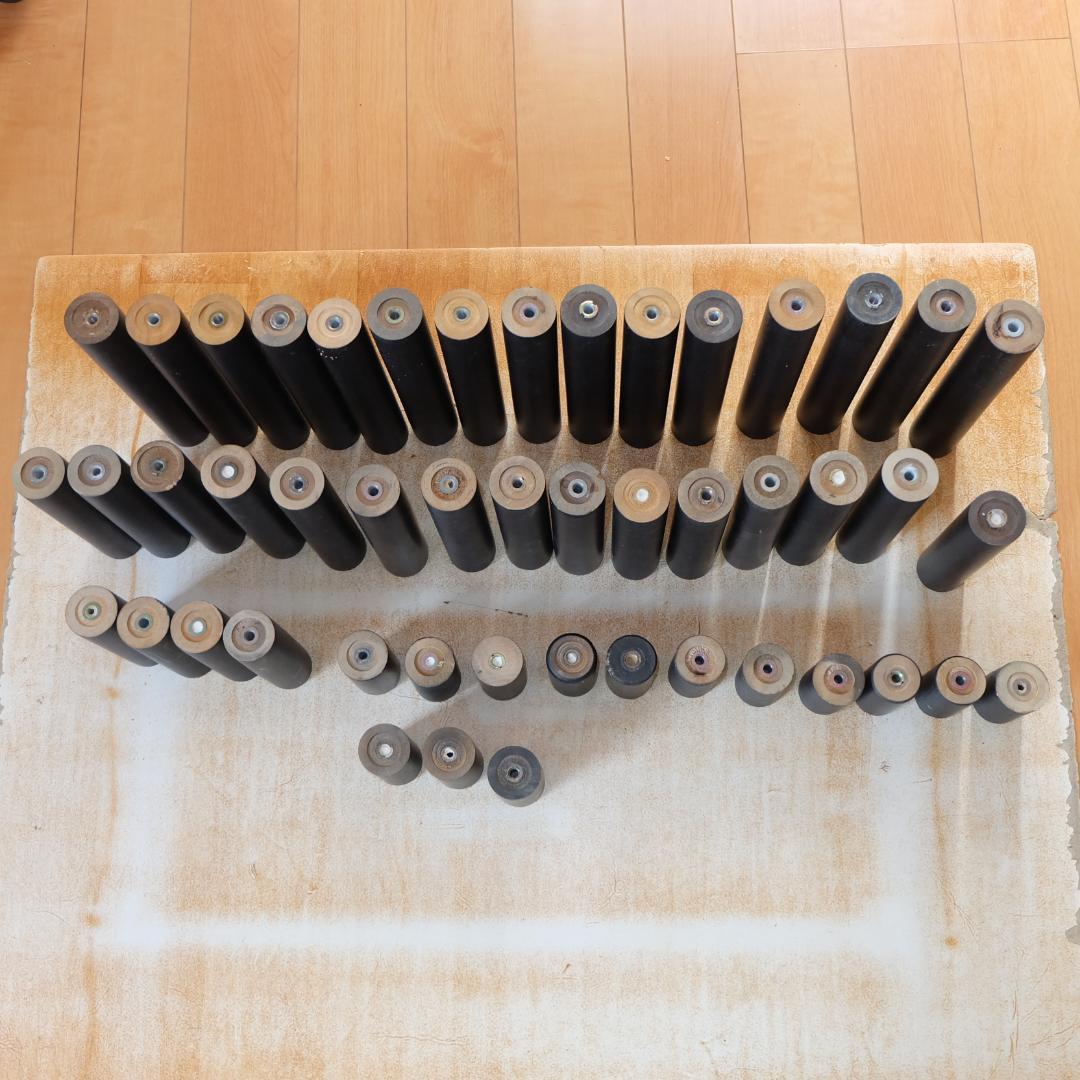 柱 48本セット M8ボルト用 黒 ブラック 木製 天然木 組み立て 棚 ラック