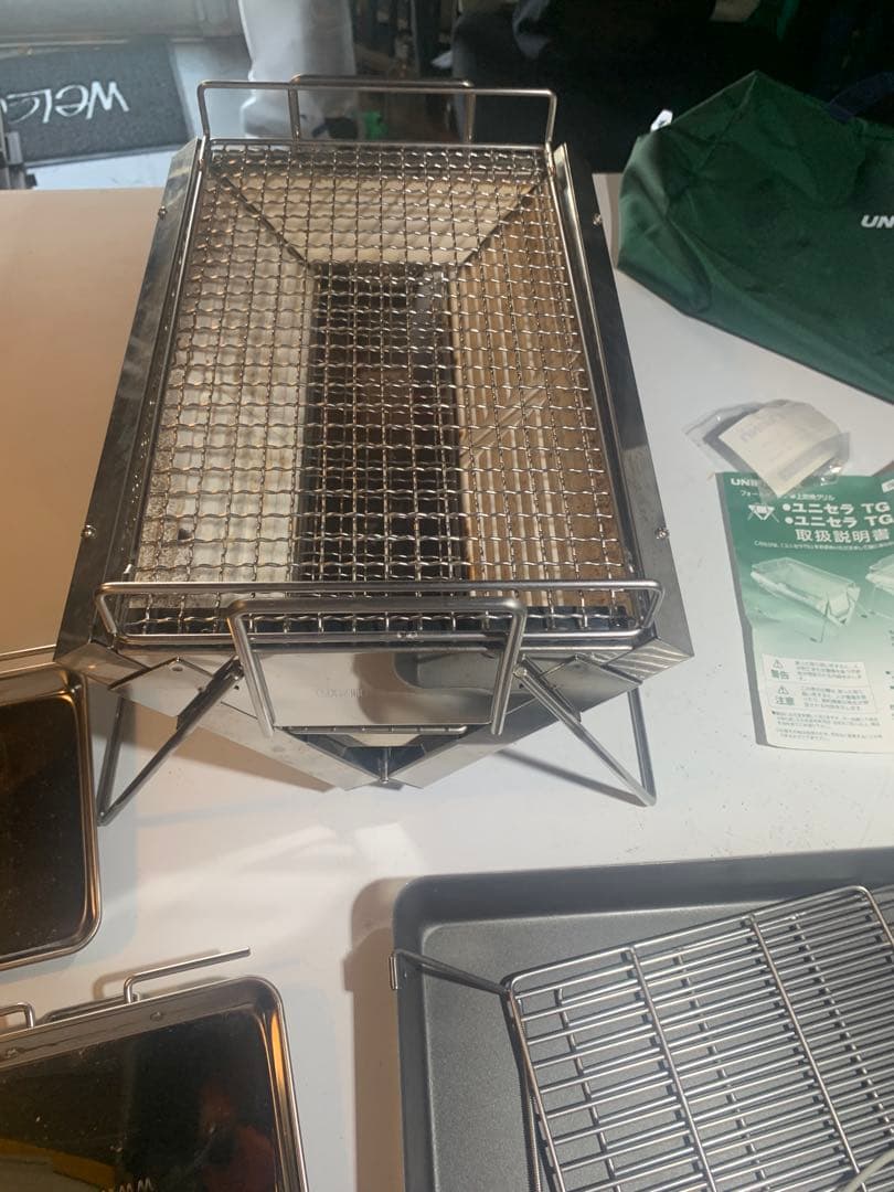貴重　UNIFLAME ユニセラ　初期　サイドトレイ2枚　グリルパン　セット