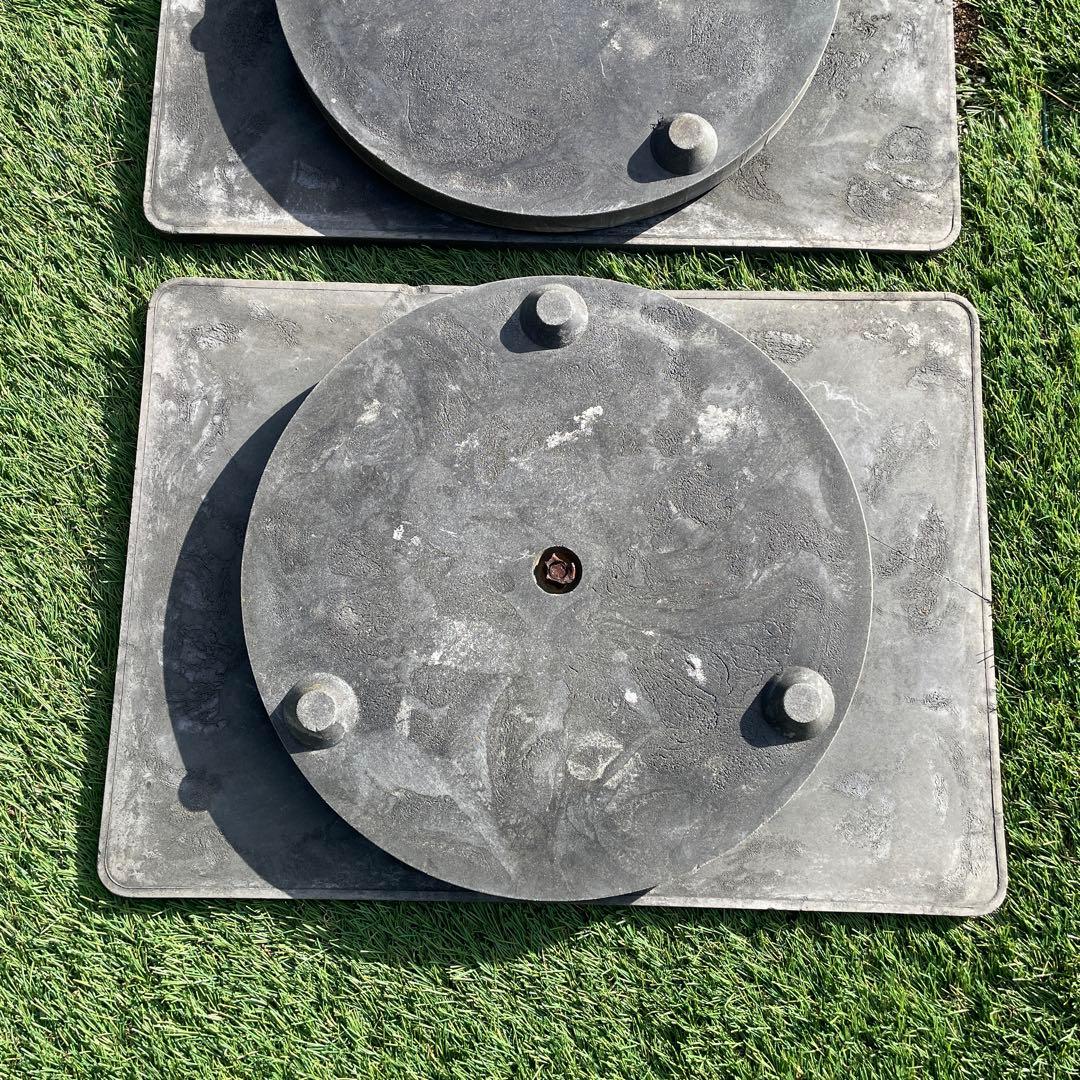 【訳あり特価A】盆栽回転台2台 「八木光の遍照台」角(特大)50×36【送料込】