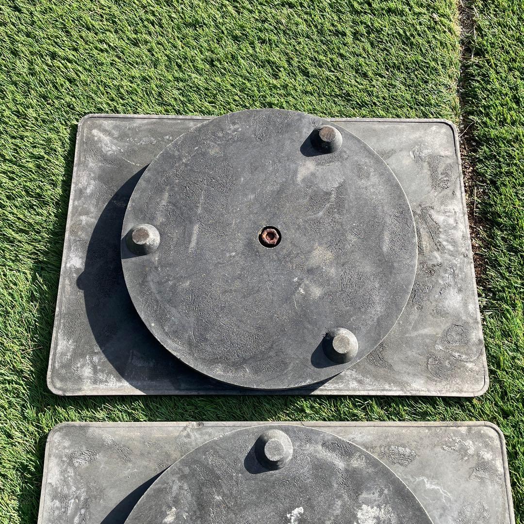 【訳あり特価A】盆栽回転台2台 「八木光の遍照台」角(特大)50×36【送料込】