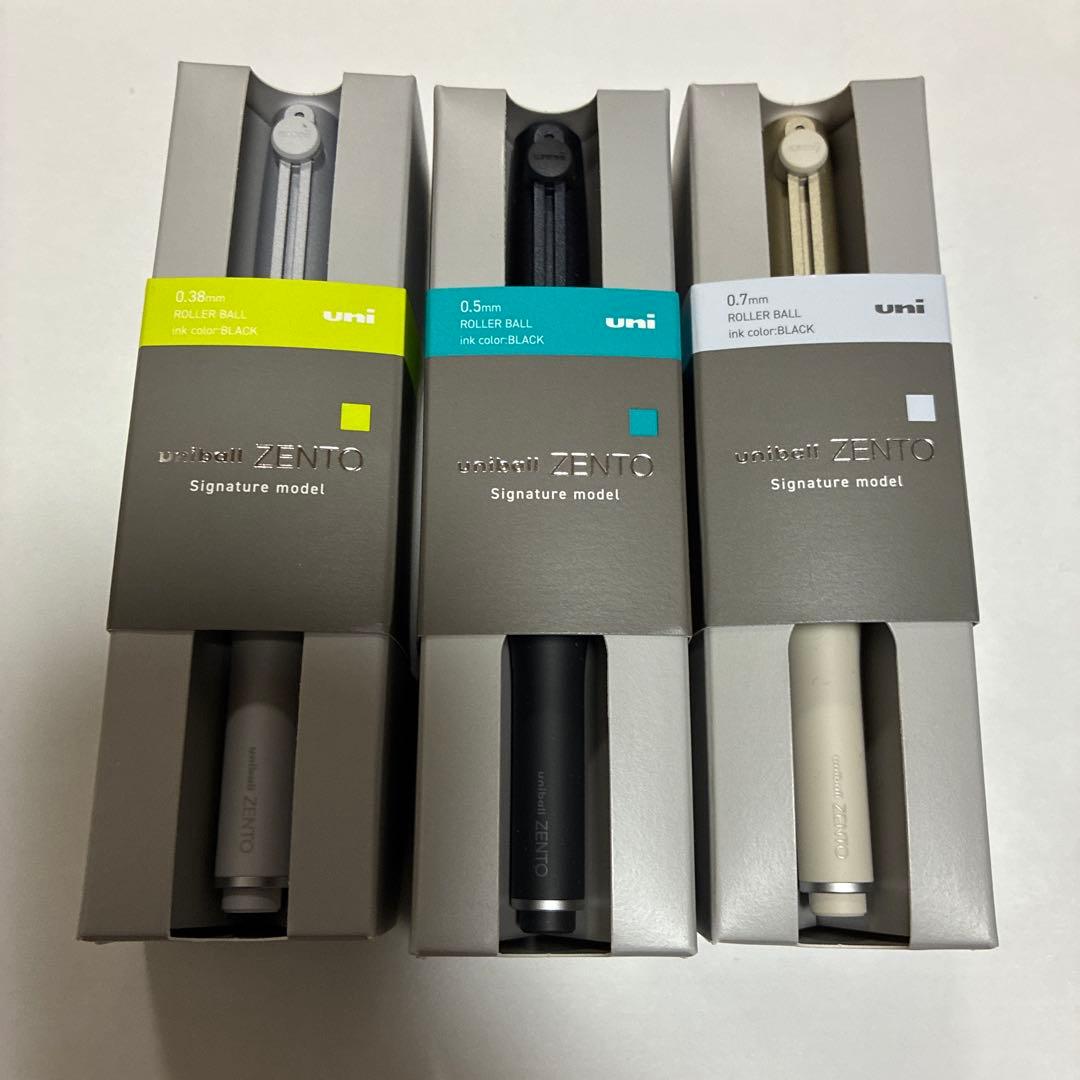 新品　uniball ZENTO ユニボールゼント シグニチャーモデル 3本