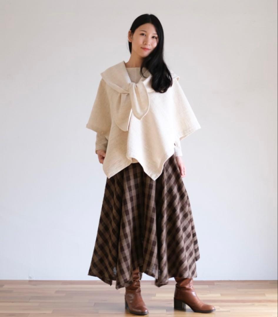 うさとの服  usaato 黒檀染め マルチウェイトップス 新品同様