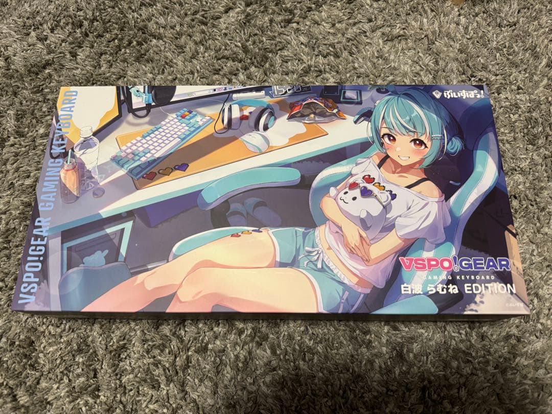 【未使用品】ぶいすぽっ！GEAR キーボード 白波らむね Edition