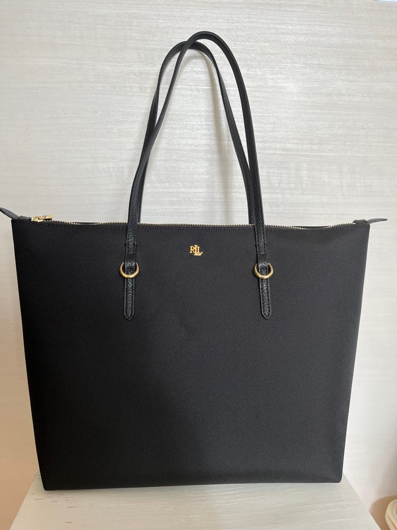 【未使用】LAUREN RALPH LAUREN　黒トートバッグ