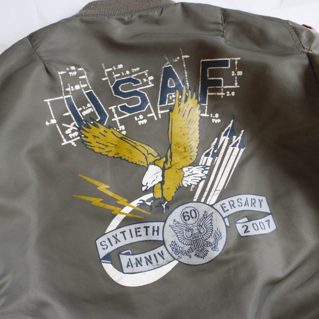 AVIREX M アメリカ空軍独立60周年モデル MA-1 ワッペン フルデコ