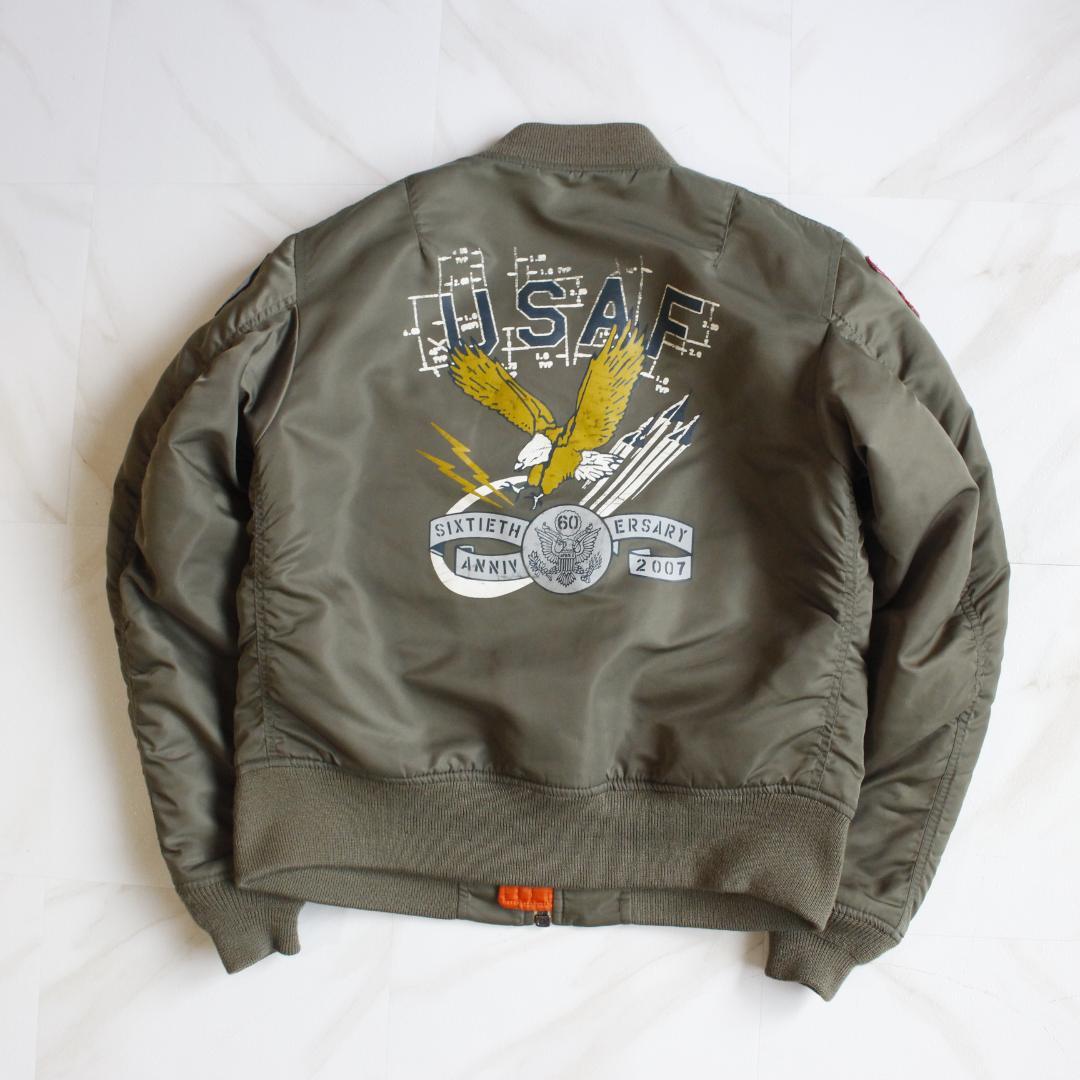 AVIREX M アメリカ空軍独立60周年モデル MA-1 ワッペン フルデコ