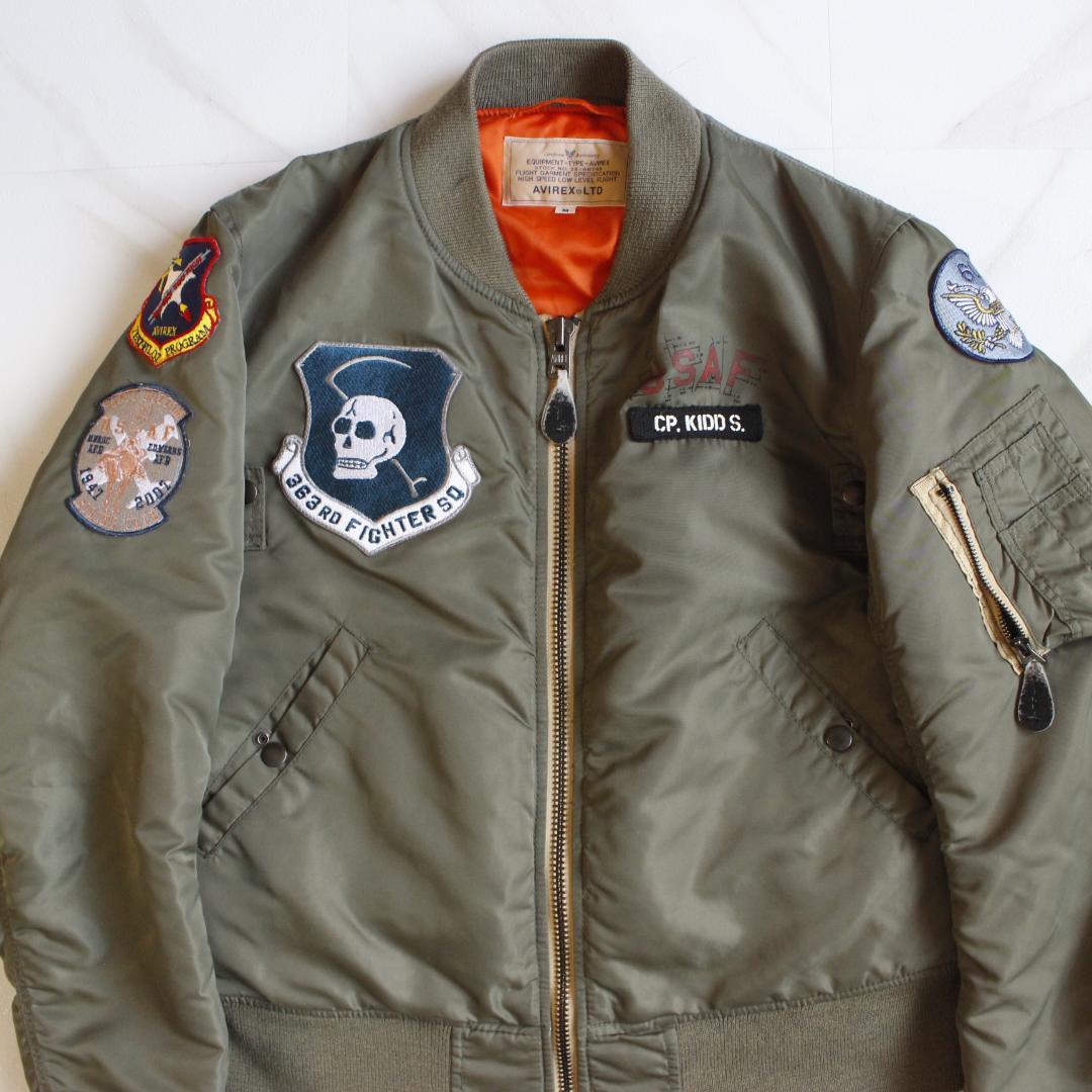 AVIREX M アメリカ空軍独立60周年モデル MA-1 ワッペン フルデコ