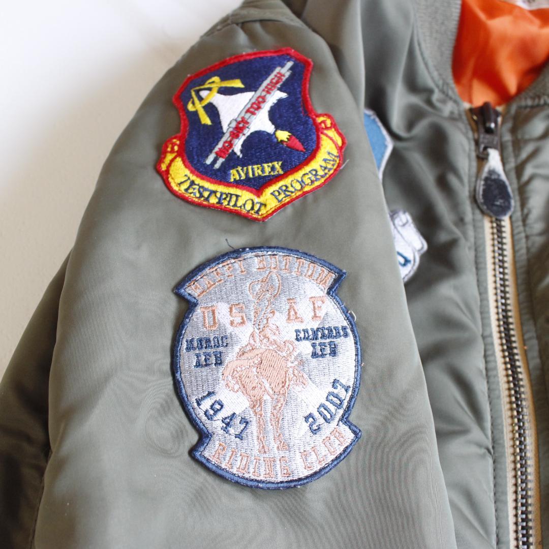 AVIREX M アメリカ空軍独立60周年モデル MA-1 ワッペン フルデコ