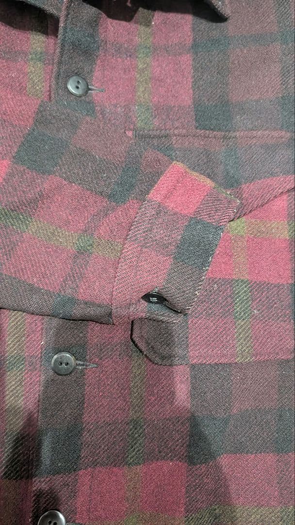 1960年代 Pendleton ウール CPOジャケット チェックシャツ　L