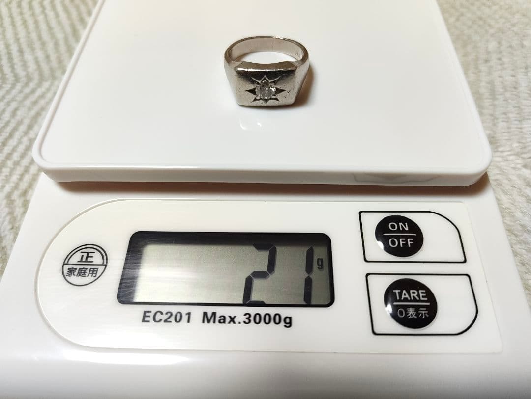 プラチナ850 ダイヤ リング 約21グラム 格安