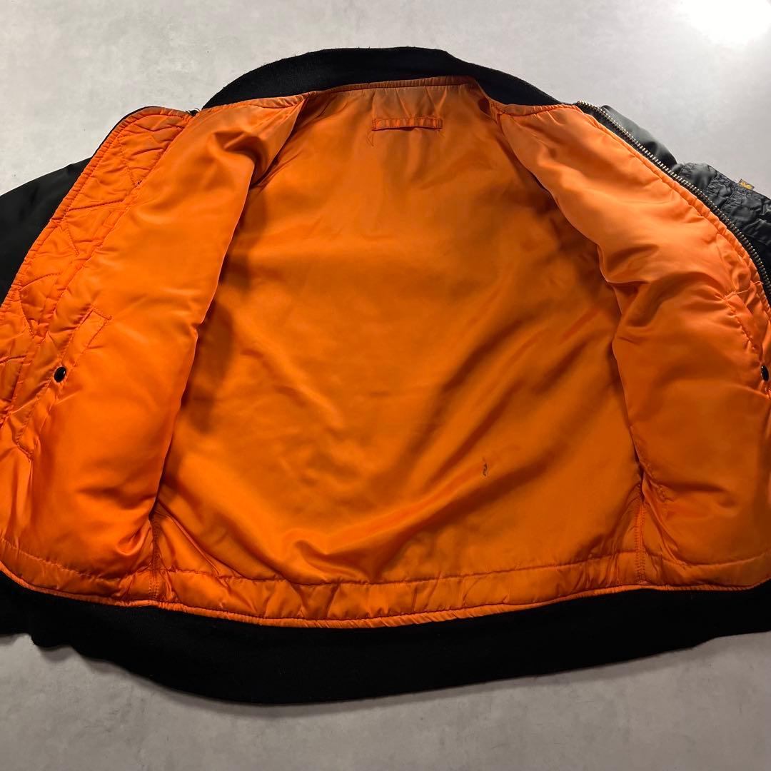 ◎80s アルファインダストリーズ MA-1 usa 旧黒タグ S 90s