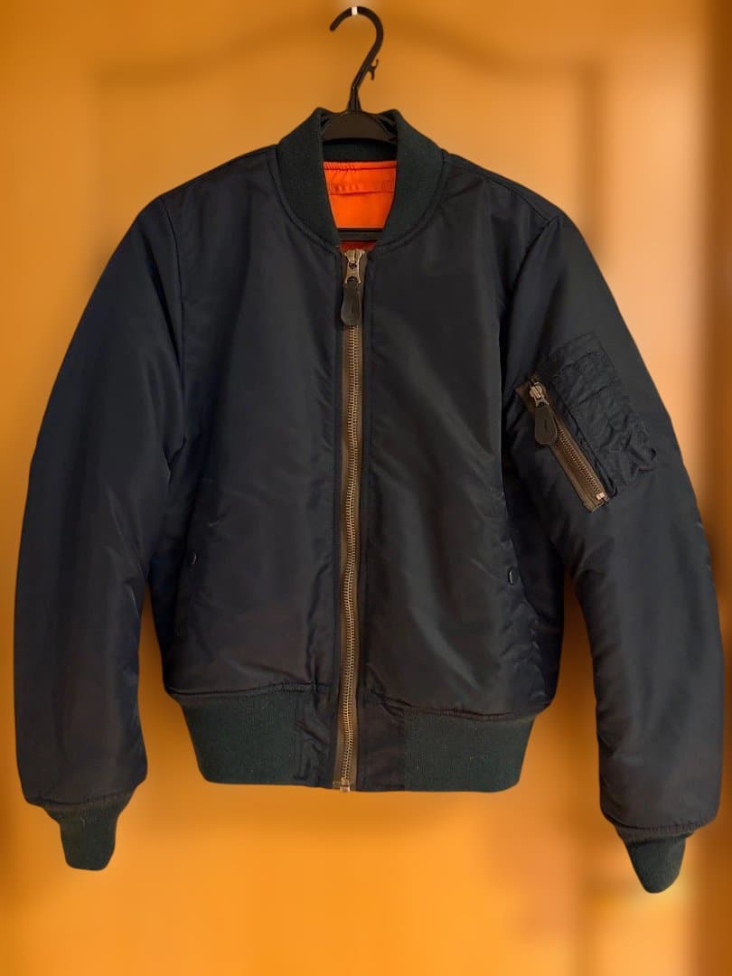 WINDANDSEA MA-1 フライトジャケット ネイビー S