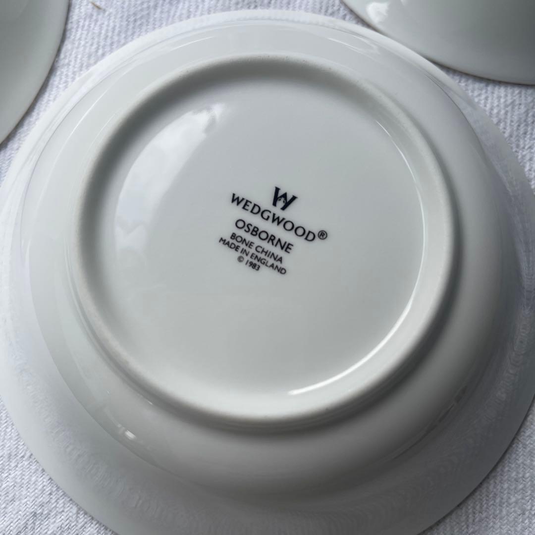 ウェッジウッド　オズボーン　サラダボウル　デザートプレートシリアルボウル