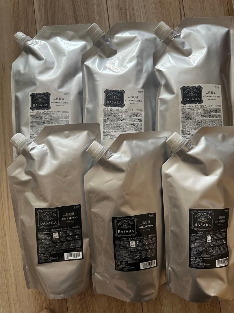 BASARAボリュームアップコンディショナー 604&スカルプシャンプー 603
