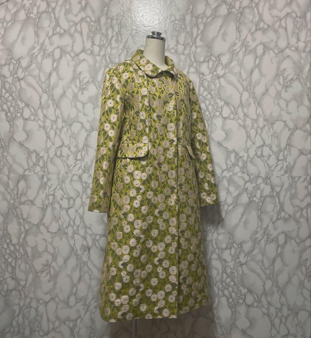 美品　スペシャルアイテム　JUNKO SHIMADA 花柄総刺繍　デザインコート