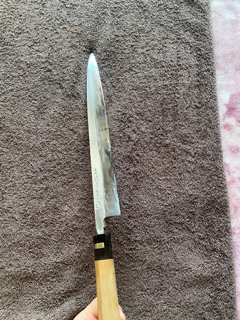 カスミ柳刃300 柳刃包丁 ステンレス製 木製ハンドル