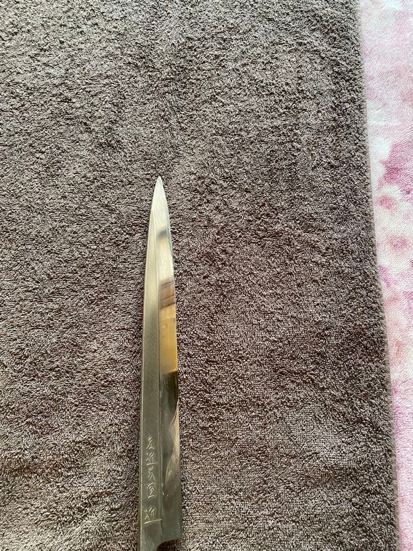 カスミ柳刃300 柳刃包丁 ステンレス製 木製ハンドル