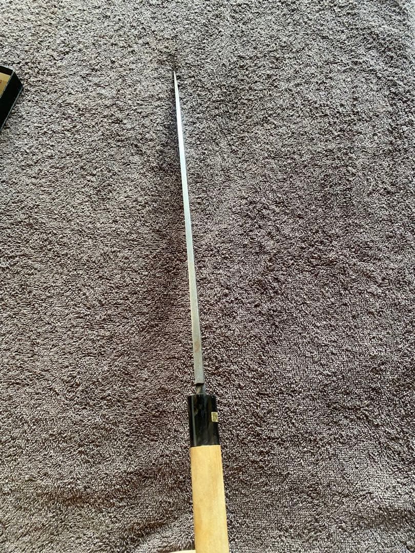 カスミ柳刃300 柳刃包丁 ステンレス製 木製ハンドル