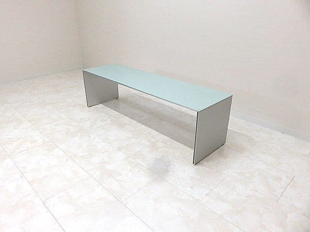 Cassina カッシーナ エアフレーム ガラス天板　ロングローテーブル